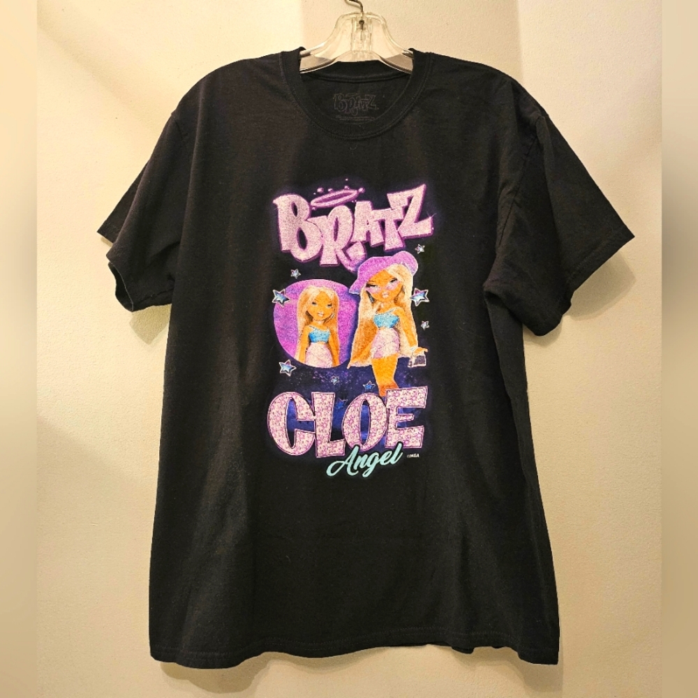 Bratz Cloe Angel Black Graphic T-shirt | Size Large